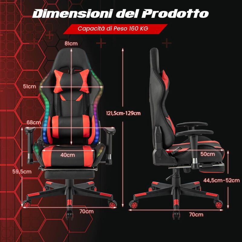 Cuscino Lombare Schiena - Supporto Ergonomico Per Sedia Ufficio E Auto, Rete Traspirante