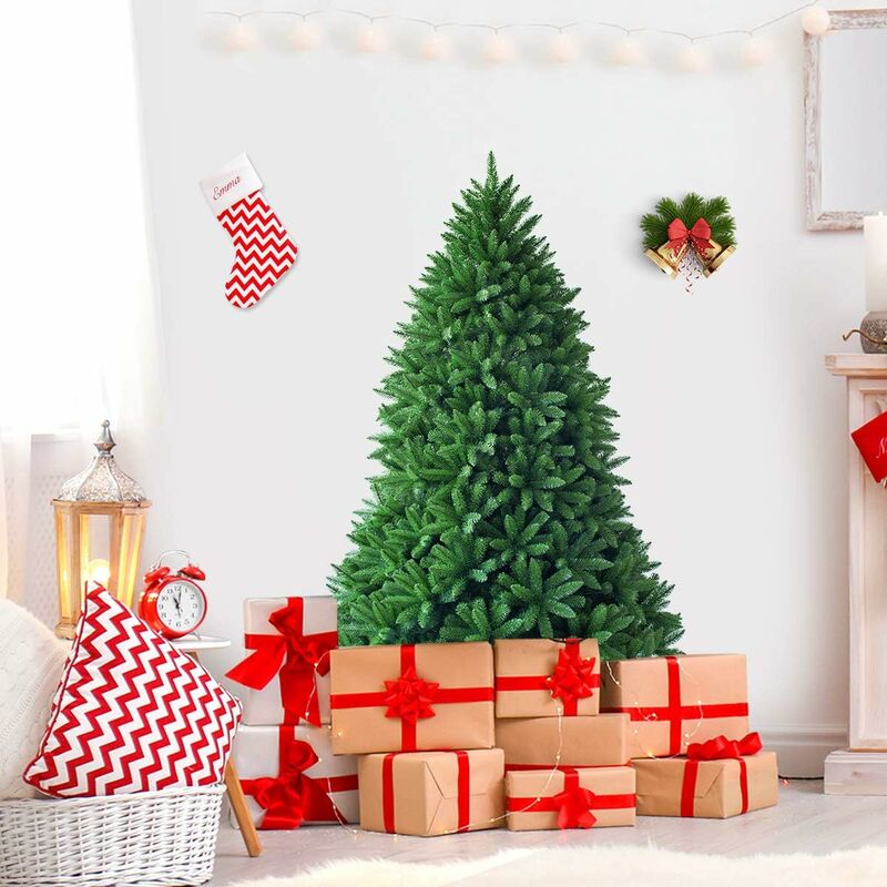Albero Di Natale Artificiale Toscana Slim In Pvc Verde H 210 Cm X 75 Cm 820 Rami 89172328