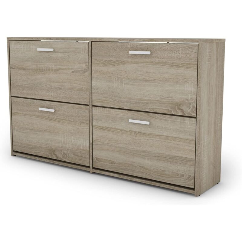 Scarpiera 5 Ripiani In Legno Garden 4 You – 9 Cubi + 2 Ripiani – Organizer Per Ingresso, Corridoio E Armadio – Marrone - 2