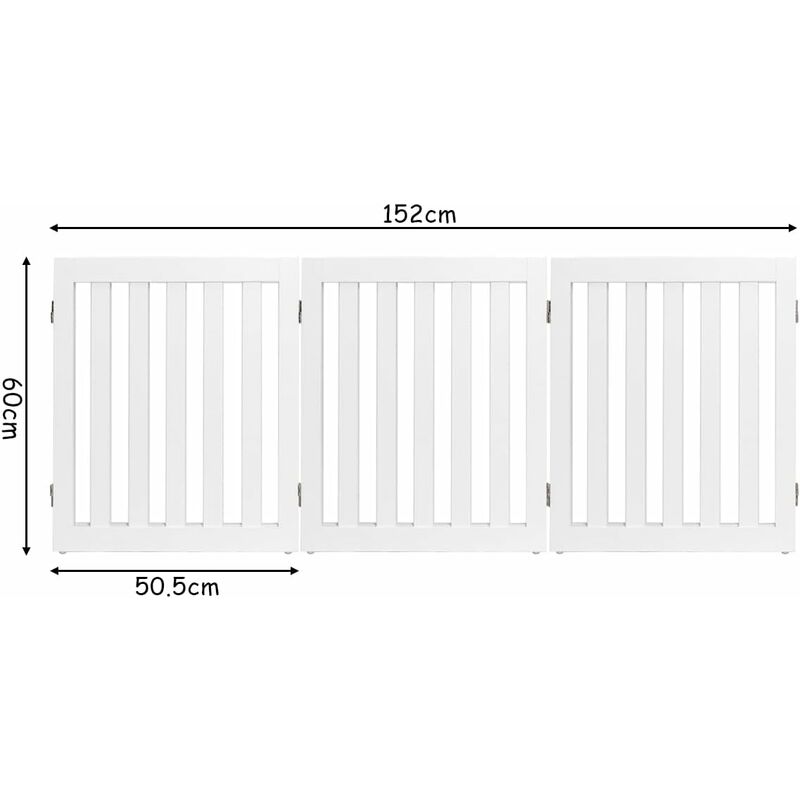 Cancelletto Per Cani Bettacare Extra Largo 122-128cm - Bianco, A Pressione Per Corridoi - Foto 4