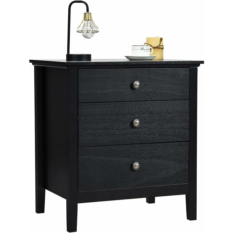 Comodino Vintage con 3 Cassetti in Vetro Specchiato – Struttura in MDF Resistente, Ampio Spazio di Stoccaggio e Design Retro con Facile Installazione | Leroy Merlin