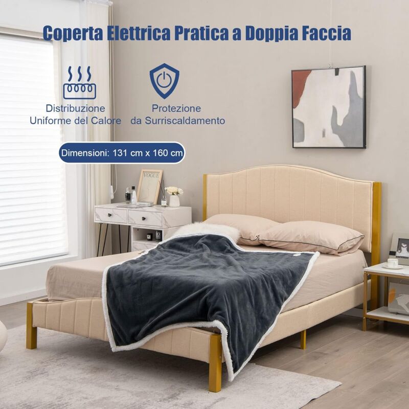 Coperta Elettrica Morbida Coperta Elettrica In Poliestere - Foto 14