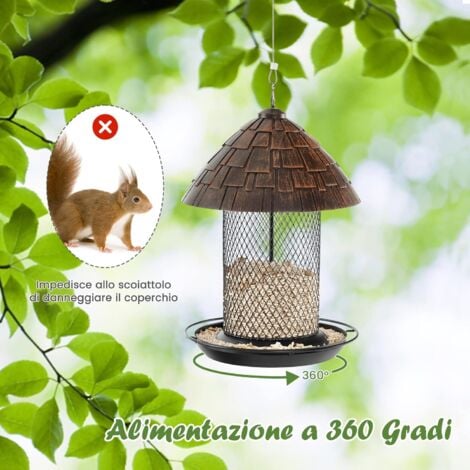 Mangiatoia Per Uccelli Da Esterno Sanoto | Serbatoio Grande 1.4kg, Resistente Alle Intemperie Per Balcone - Foto 12
