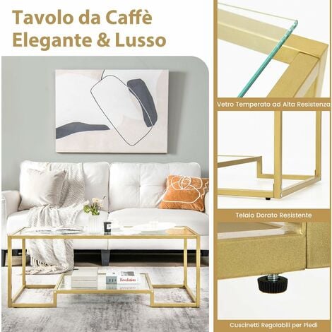 Tavolino moderno da caffè rotondo, Tavolino per salone piccoli spazi per  salone camera da letto e balcone, Bianco - Costway