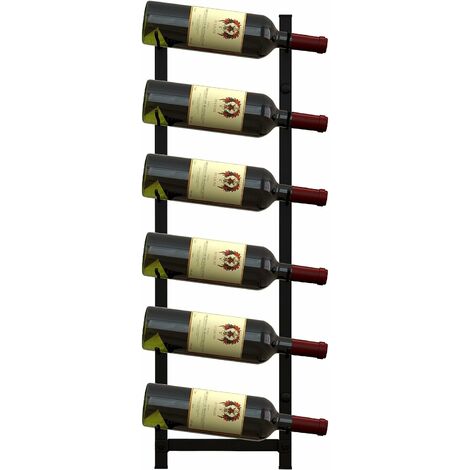 Costway Scaffale industriale indipendente per vino da pavimento per bar  domestico, Mobile per vino 81x23x166cm