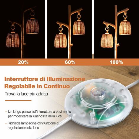 Lampada da terra con ripiani e paralume in lino, Lampada a stelo moderna per  soggiorno Nera - Costway