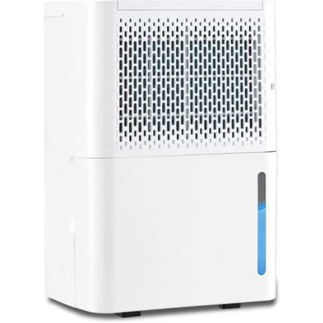 COSTWAY 12L Deumidificatore per Casa, Silenzioso ed Efficiente con Modalità Continua/Asciugatura/Auto, Timer 24 Ore, Maniglia Portatile, Ideale per Cantine Bagno e Camere da Letto