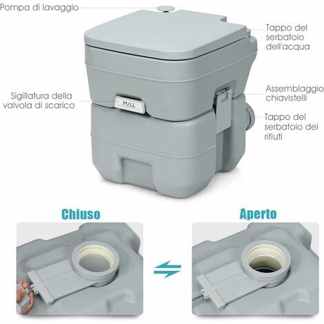 Secchio Pieghevole Portatile per Pediluvio Naturehike - 10L+ Lavandino