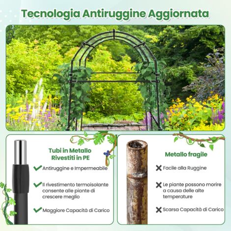 Traliccio Da Giardino A Forma Di Obelisco 1,2m – Supporto Per Piante Rampicanti In Metallo Con Rivestimento Antiruggine – Nero