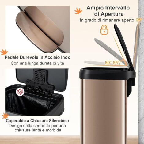 Pattumiera Trespolo 50 Lt FABU ROTHO Manuale Cappuccino 50 L Fabu Rotho Manuale Cappuccino 50 L 84240503