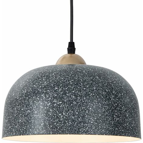 Lampada a Sospensione, 3 Fili Lampadario da Soffitto con 22cm Paralume in Ferro, Illuminazione