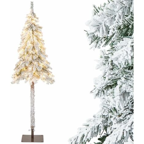 COSTWAY Albero di Natale Artificiale da 180 CM, Albero di Natale con  Effetto Neve con 442