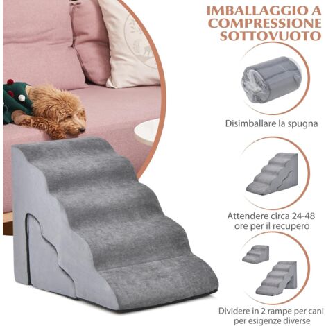 Scaletta Per Cani E Gatti Couleeur - 2 Gradini In Spugna, Antiscivolo, Copertura Lavabile - Foto 9
