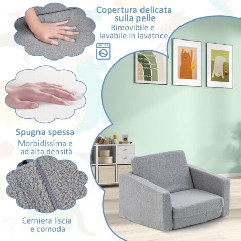 Divani e poltroncine grigi per bambini | Acquisti Online su