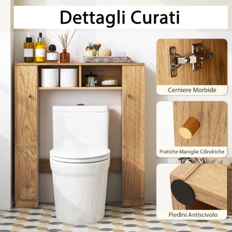 Set di 2 mensole galleggianti trasparenti senza foratura, pratici