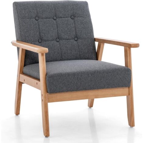 Set di 2 sedie in velluto grigio chiaro con gambe nere e senza