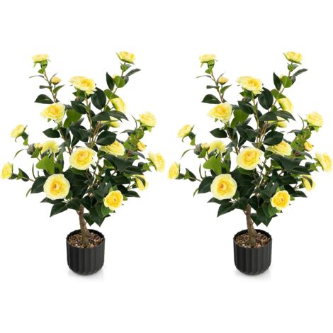 Alberi Di Bosso Artificiali 48,9 Cm - Set Da 2 In Vaso, Resistenti Ai Raggi UV Per Esterno E Interno - 6