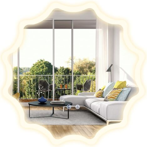 Specchio Bagno Illuminato HOMCOM 100x60cm - LED Regolabile, Antiappannamento E IP44 - Foto 3