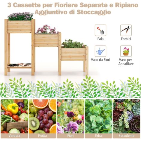 Fioriera Rettangolare In Argilla JonesHouseDeco – Alta 38 Cm, Con Fori Di Drenaggio, Per Interni/esterni - 2
