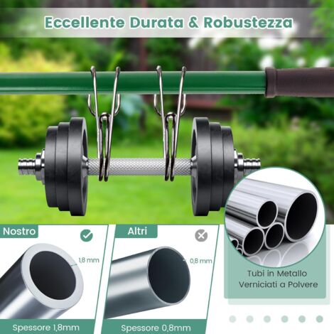 Rastrello Da Giardino In Acciaio Inox Con Manico Regolabile | Testa Larga 43,2 Cm Con 17 Denti | Per Terreno, Foglie E Prato