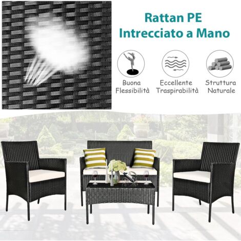 Suaywo 12 Clip Connettori Per Mobili In Rattan – Nero, Fissaggi Per Allineare E Stabilizzare Sedie E Divani Da Giardino In Vimini
