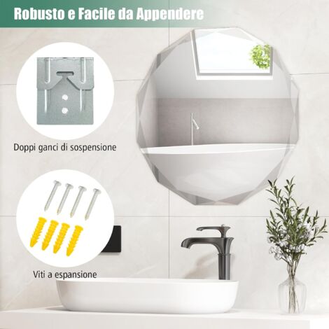 Specchio Da Barba Non Appannabile 2 Pezzi - 20x15cm Infrangibile | Per Bagno, Viaggio E Campeggio - Foto 12