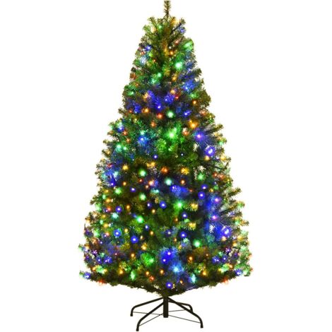 Albero di Natale Artificiale Innevato 240 cm 81 Rami Foresta Premium Verde