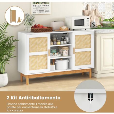 Cassetto Sospeso Giglio 100 Cm - Legno Nobilitato Tortora Opaco | Con Chiusura Soft-Close Per Bagno O Cucina - Foto 6