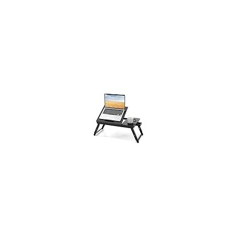 COSTWAY Vassoio per Laptop con Gambe Regolabili e Piano di Dissipazione