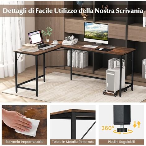 Baoee Grande vassoio portatile per scrivania con cuscino, adatto