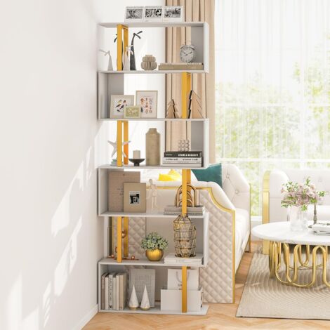 Scaffale Salvaspazio 60 X 30 X 184 Cm, Libreria A 3 Livelli Con Ripiano Regolabile, Struttura In Metallo Armadietto In Rattan E Scaffale Aperto Mobi 93365021