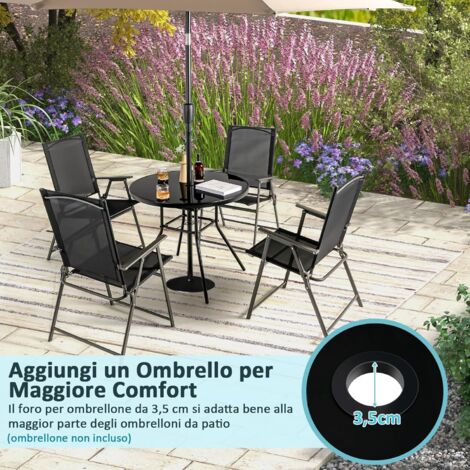 Vassoio Portaoggetti Per Ombrellone Da Spiaggia Rotondo Da 42 Cm In Plastica Per Birra Snack Giardino Bordo Piscina Bianco Ymyny 91950619