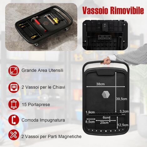 Feedback Sports – Staffa Di Montaggio Di Ricambio Per Vassoio Porta Attrezzi – Inclusi Manicotti Distanziatori Per Tubi Da 35 A 41,5 Mm - 2