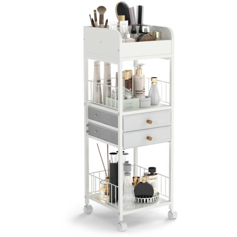 Cassettiera In Rattan A 9 Cassetti - Robusta Struttura In PB Con Eleganti Motivi Geometrici E Pratiche Manopole Con Gambe In Ferro 89624394