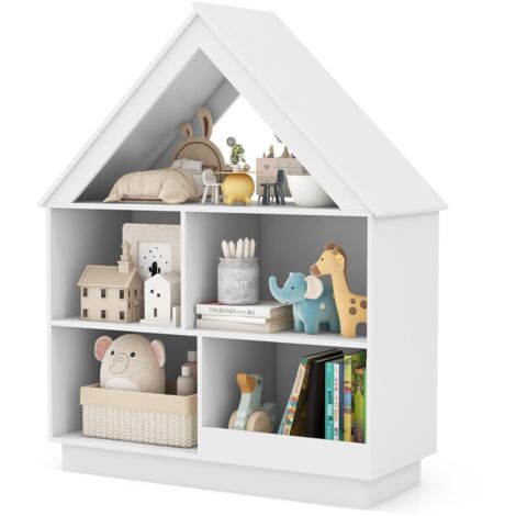 URBNLIVING Libreria In Legno 3 Ripiani: Stretta, Moderna E Disponibile In 4 Colori (60 O 80 Cm) - 5