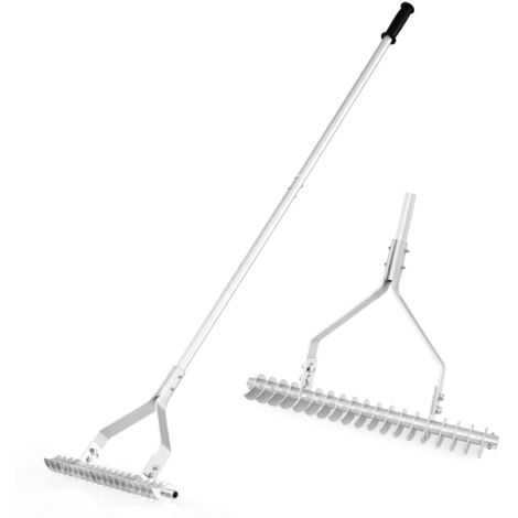 Rastrello Per Paesaggisti Gemplers, Testa In Alluminio 61 Cm, Manico Lungo 167,6 Cm, Leggero E Resistente