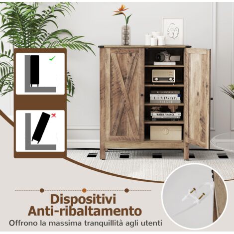 HOOBRO Scarpiera a 10 Livelli, Scaffale Portascarpe per 27-30 Paia di Scarpe, Organizzatore Portascarpe in Stile Industriale, per Ingresso, Corridoio, Armadio, Marrone Vintage e Nero EBF172XJ01