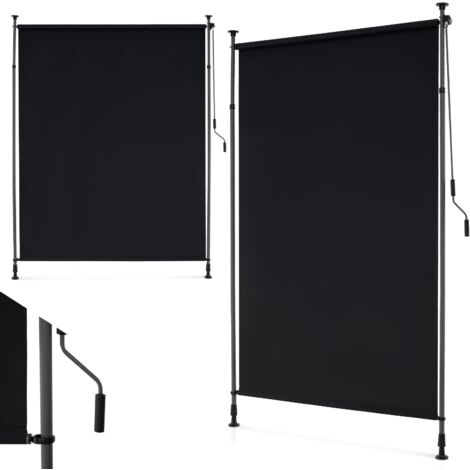 Tenda Da Sole Verticale 180 X 140 Cm, Tenda Verticale Anti UV Protezione Dal Vento E Dalla Privacy Antracite 96172019