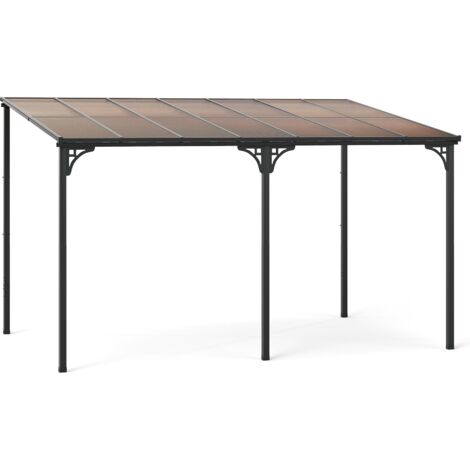 Gazebo Hardtop SeeHill 30x40cm: Pergola Da Esterno In Alluminio Con Tetto In Acciaio E Tende