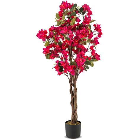 SEWACC Pianta Di Lavanda Artificiale In Vaso - Decorazione Finta Viola Per Casa E Ufficio, Plastica, 22 Cm - 5