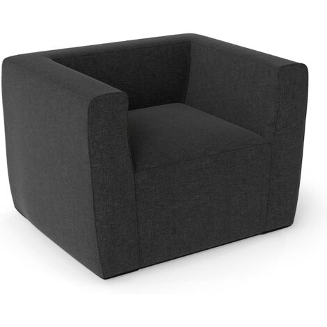 COSTWAY Divano Gonfiabile ad Aria, Poltrona Gonfiabile Portatile con Copertura Staccabile, Braccioli Larghi e Seduta Spaziosa, Poltrona ad Aria per Soggiorno, Camera da Letto e Ufficio (Grigio)