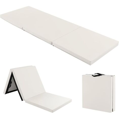 COSTWAY Tappetino da Yoga Spesso 5cm EPE, Pieghevole, 180X60X5 cm, Cerniera e Maniglie (1/5)