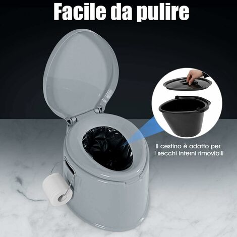 WC Portatile Wiltec 10 Litri - Bagno Chimico Per Campeggio E Camper, Pompa Manuale - Foto 13
