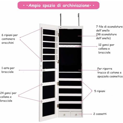 Armadietto Porta Medicinali Con Specchio LED 121x91 Cm, Vetro Temperato, 3 Luci Dimmerabili, Funzione Anti-appannamento, 2 Prese + USB. Montaggio A Parete O Incasso, Certificato ETL.