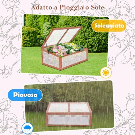 Mini Serra Ohuhu 92x46x84 Cm - Serra Da Tavolo Per Piante, Germinazione, Interno Ed Esterno - Foto 4