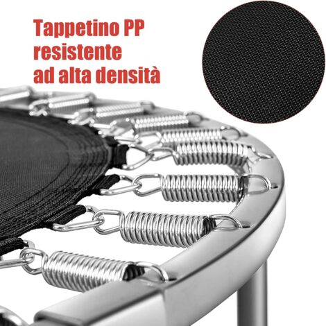 Trampolino Elastico Pieghevole Per Adulti – 100/105/110 Cm – Portata 250kg – Mini Fitness Silenzioso