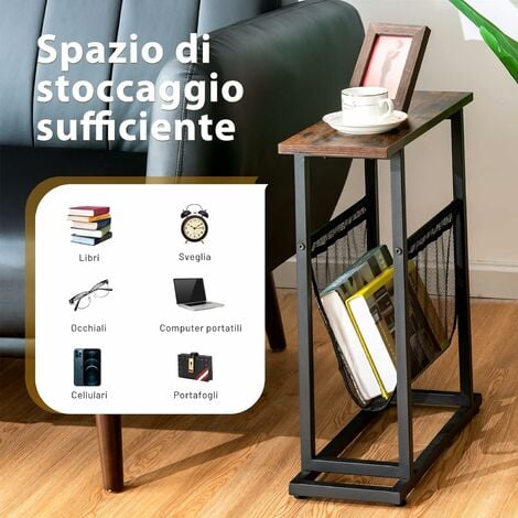 COSTWAY Tavolino Regolabile da Computer per Letto e Divano, Tavolo  Servitore Porta PC con Ruote : : Casa e cucina