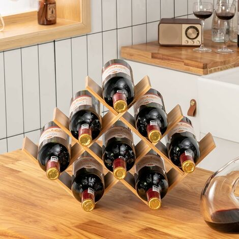 GIANTEX Porta Vino per 72 Bottiglie, Scaffale Portaoggetti per