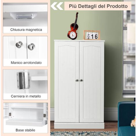 SONGMICS Stand Appendiabiti, Guardaroba Aperto, Armadio con 10 Ripiani, 3 Aste Appendiabiti, 4 Ganci a S, Metallo, per Camera da Letto Soggiorno Ingresso, Nero LGR011BZ01