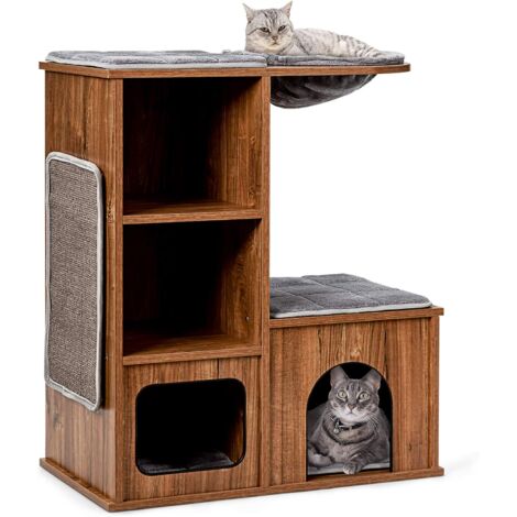 NineLives Tagliere In Legno Di Bambù A Forma Di Gatto | 24 X 14,5 Cm | Regalo Originale Per Amanti Dei Gatti E Della Natura | Prodotto In Germania - 2